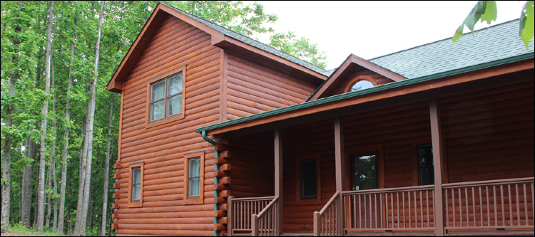Log Home Staining in Southampton County, Virginia